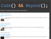Tablet Screenshot of codeandbeyond.org